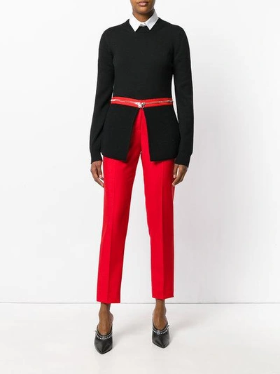 Shop Givenchy Zip Trim Jumper