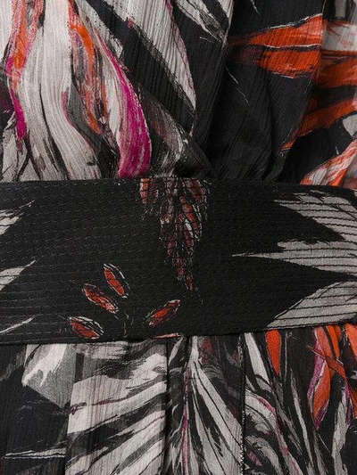 Shop Fausto Puglisi Tropical Print Dress - Black
