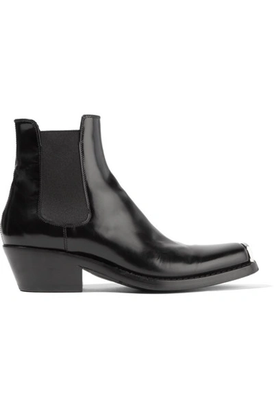 Shop Calvin Klein 205w39nyc Claire Leather Ankle Boots