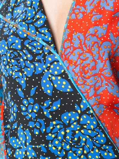 Shop Diane Von Furstenberg Paneled Bias Floor-length Dress