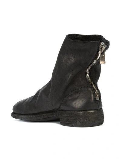 Shop Guidi Slouchy Ankle Boots In Black