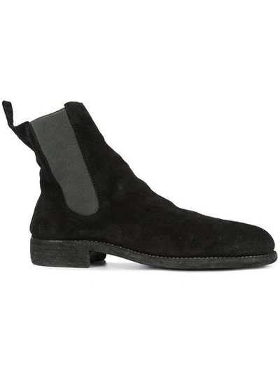 Shop Guidi Slouchy Chelsea Boots In Black