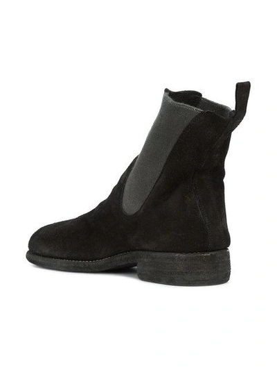 Shop Guidi Slouchy Chelsea Boots In Black