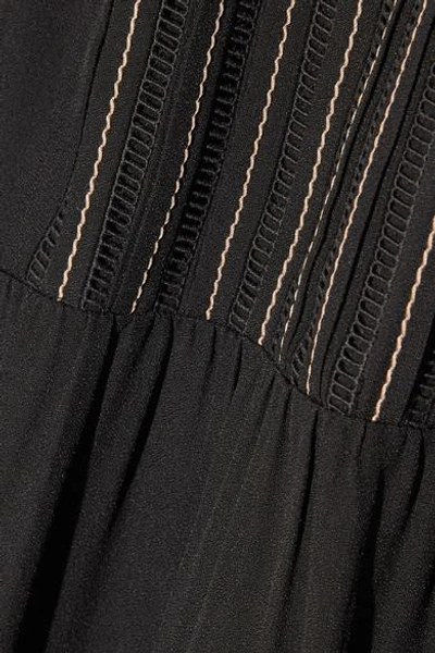 Shop Marc Jacobs Embroidered Crepe Mini Dress