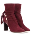 JIMMY CHOO HOUSTON 85 SUEDE ANKLE BOOTS,P00277131-13