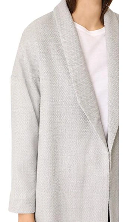 Shop Ayr Dressing Gown Coat In Light Grey