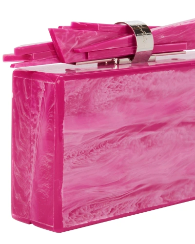 Shop Edie Parker Hot Pink Wolf Shard Clutch