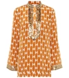 TORY BURCH Tory silk tunic top