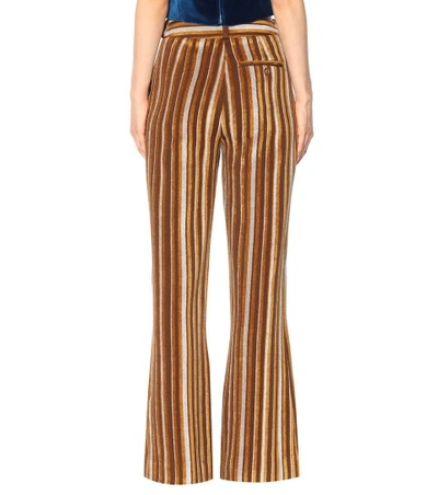 Shop Acne Studios Tessel Wool-blend Trousers In Gold Stripe