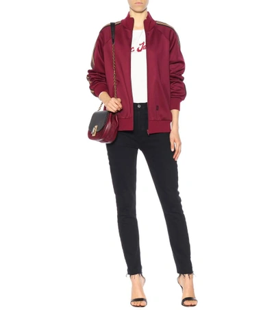 Shop Marc Jacobs Zipped Jersey Jacket In Lurguedy Multicolor
