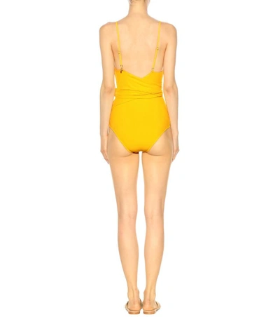 Shop Stella Mccartney One-piece Swimsuit In Yellow