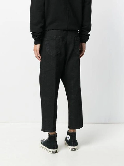 Shop Rick Owens Drkshdw Cropped Jeans - Black