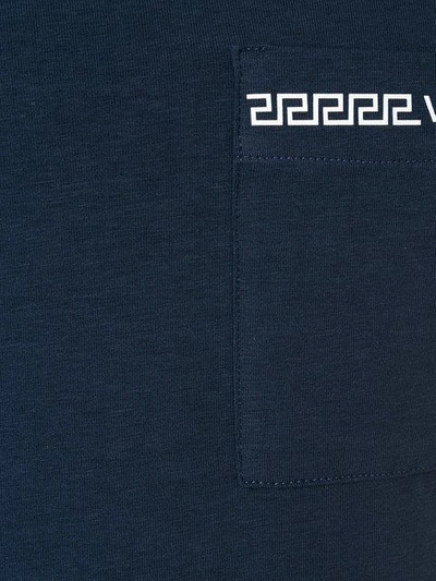 Shop Versace Grecian Logo Pajama Top