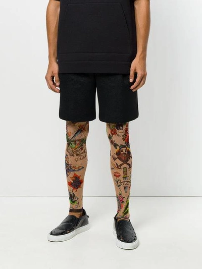 Shop Dsquared2 Tattoo Leggings In Neutrals