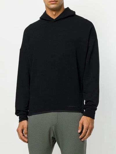 Shop Dsquared2 Loungewear Hoodie In Black