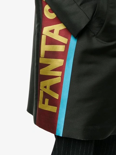 Shop Fendi Side Detail Trech Coat In Black