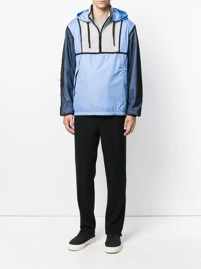 Shop Lanvin Shearling Windbreaker