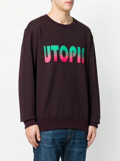 Shop Lanvin Utopia Print Sweatshirt In Pink
