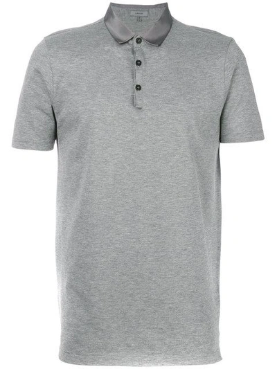 Shop Lanvin Silky Collar Polo Shirt