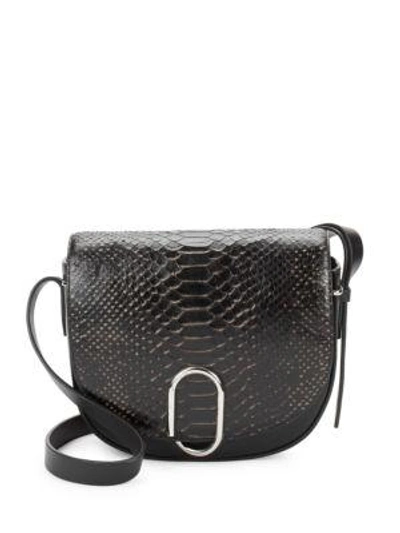 Shop 3.1 Phillip Lim / フィリップ リム Alix Saddle Leather Shoulder Bag In Black