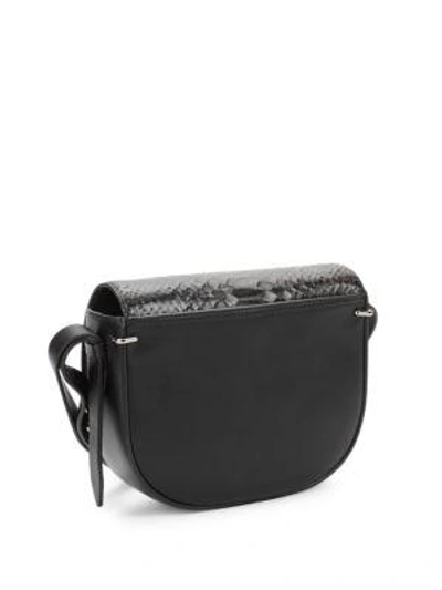 Shop 3.1 Phillip Lim / フィリップ リム Alix Saddle Leather Shoulder Bag In Black