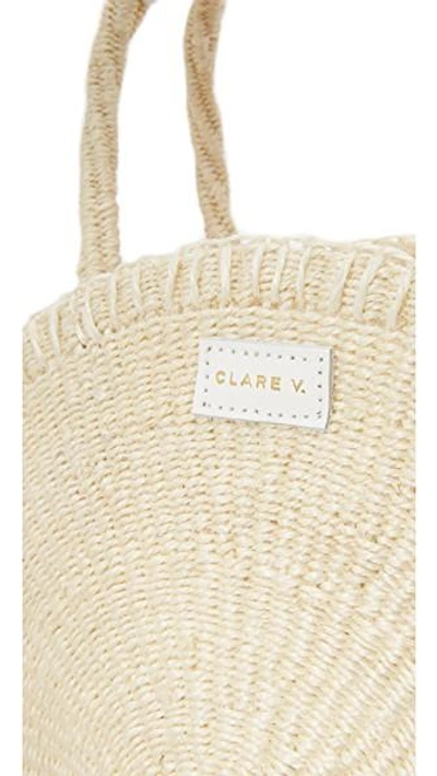 Shop Clare V Alice Tote In Cream