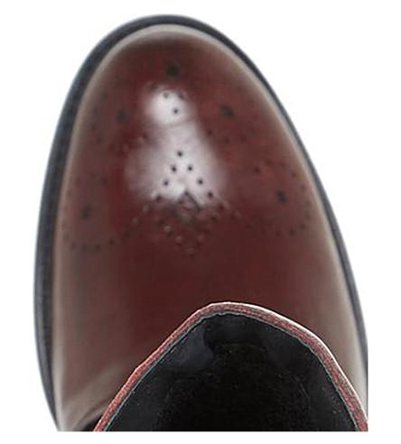 dune pixie boots burgundy