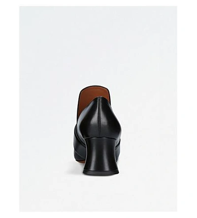 Shop Givenchy Patricia Leather Heeled Loafers In Black