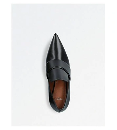 Shop Givenchy Patricia Leather Heeled Loafers In Black