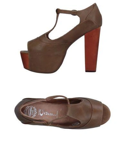 Shop Jeffrey Campbell Pump In Khaki