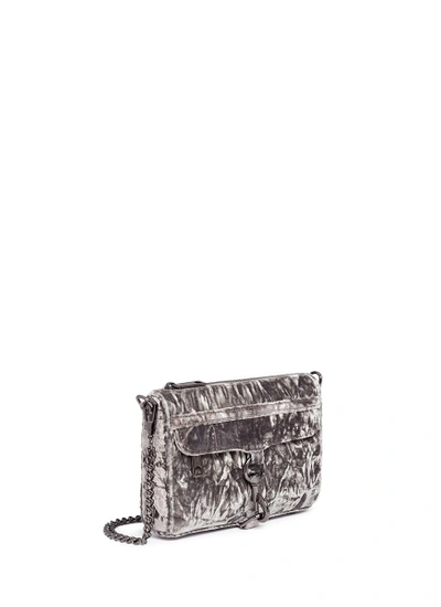 Shop Rebecca Minkoff 'm.a.c.' Mini Crushed Velvet Crossbody Bag