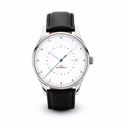 Shop About Vintage 1820 Automatic Pure Steel With Black Strap