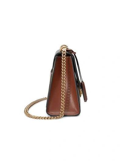 Shop Gucci Padlock Gg Supreme Shoulder Bag In Brown