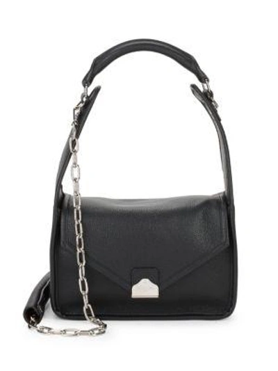Shop Balenciaga Leather Shoulder Bag In Black