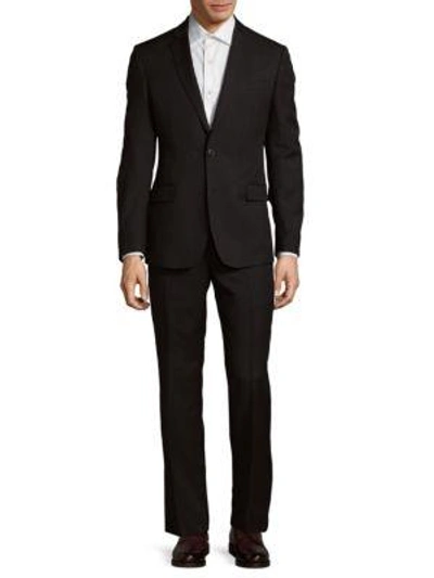 Shop Brunello Cucinelli Men's Two-button Wool Suit In Black