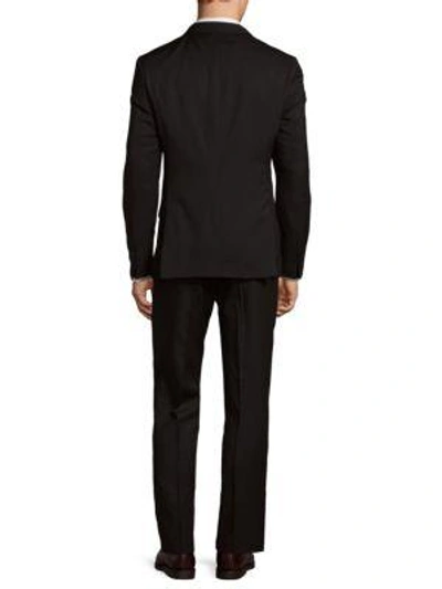 Shop Brunello Cucinelli Men's Two-button Wool Suit In Black