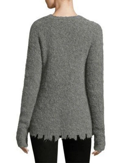 Shop Atm Anthony Thomas Melillo Raw Edge Hem Sweater In Black