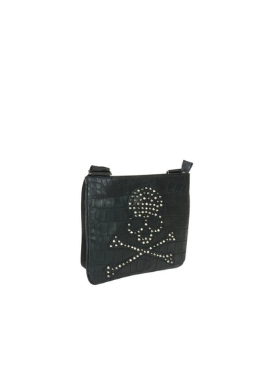 Shop Philipp Plein Massachussets Cross Body In Black/black Nickel