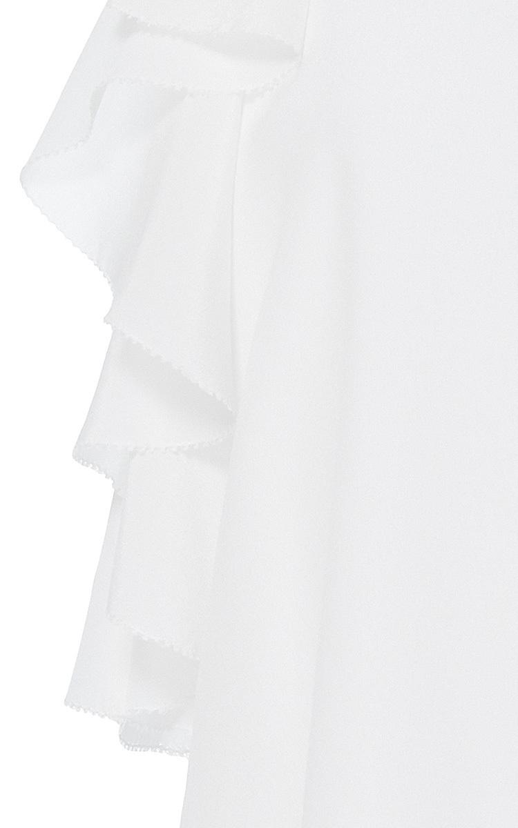 Alexis Lachlan Ruffle-sleeve Silk Blouse In White | ModeSens