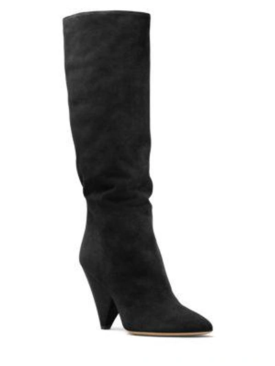 Shop Michael Kors Belinda Runway Knee-high Boots In Black