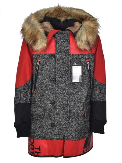 Shop Junya Watanabe The North Face Parka In Black/white/red