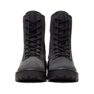 Shop Yeezy Black Nubuck Combat Boots