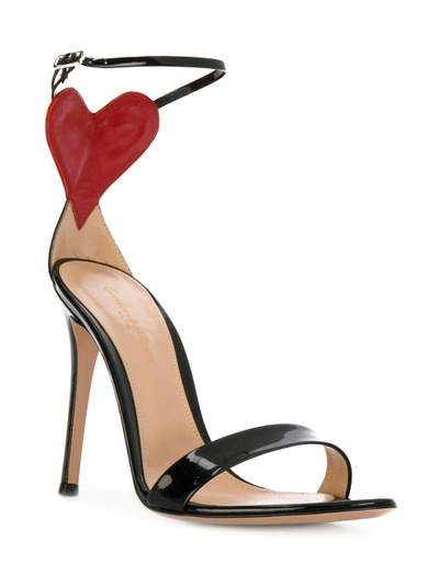 Shop Gianvito Rossi Love Cut-out Heart Sandals