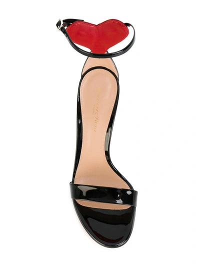 Shop Gianvito Rossi Love Cut-out Heart Sandals