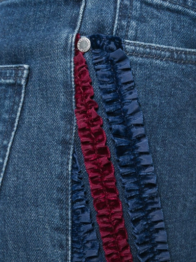 Shop Stella Mccartney Ruffle-trimmed Boyfriend Jeans