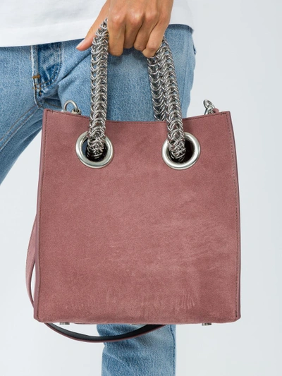 Shop Alexander Wang Genesis Suede Chain-handle Bag
