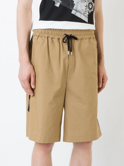 Public School Durero Herringbone-tape Shorts, Sand | ModeSens