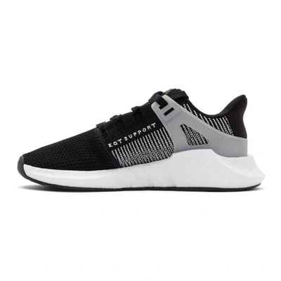 Shop Adidas Originals Black Eqt Support 93/17 Sneakers