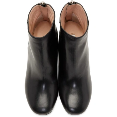 Shop Acne Studios Black & Off-white Claudine Boots