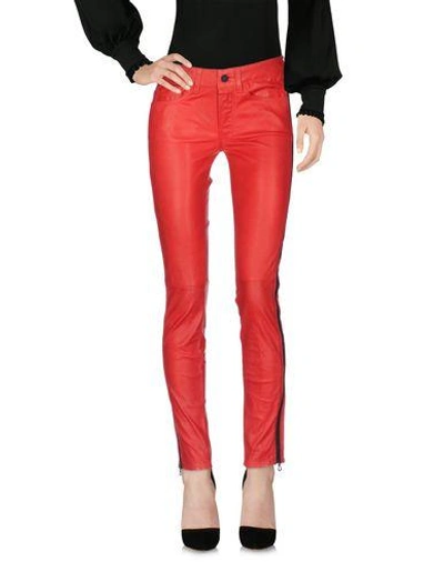 Shop 7 For All Mankind Pants In Red